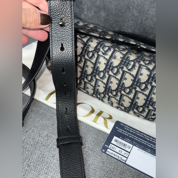 DIOR soft saddle bag mini Oblique print - Picture 6 of 10